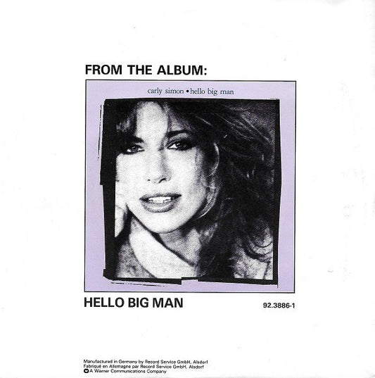 Carly Simon : You Know What To Do (7", Single)
