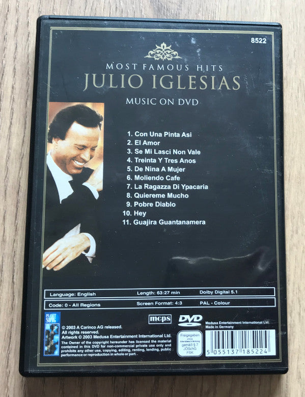 Julio Iglesias : Live In Jerusalem (DVD-V, Unofficial)