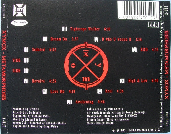 Xymox : Metamorphosis (CD, Album)