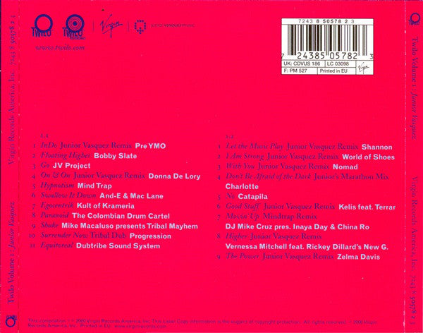 Junior Vasquez : Twilo Volume 1 (2xCD, Mixed)