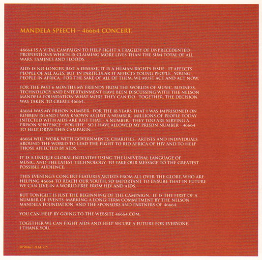 Various : 46664 - Part 2 Long Walk To Freedom (CD, Album)