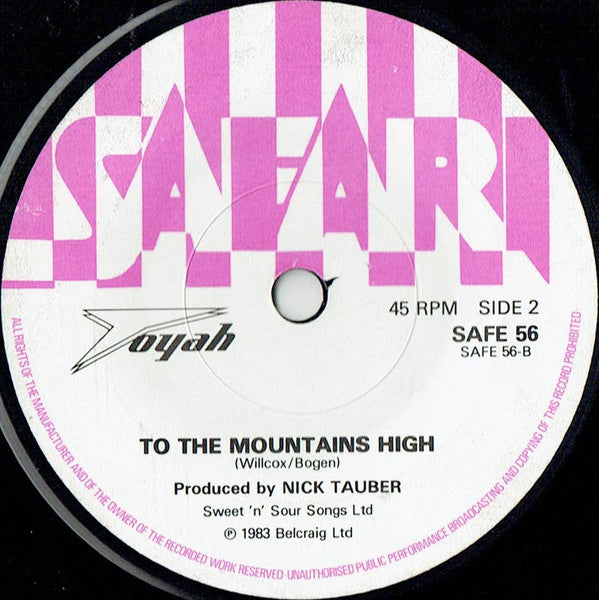 Toyah (3) : Rebel Run (7", Single)