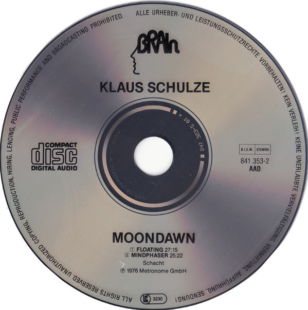 Klaus Schulze : Moondawn (CD, Album, RE)