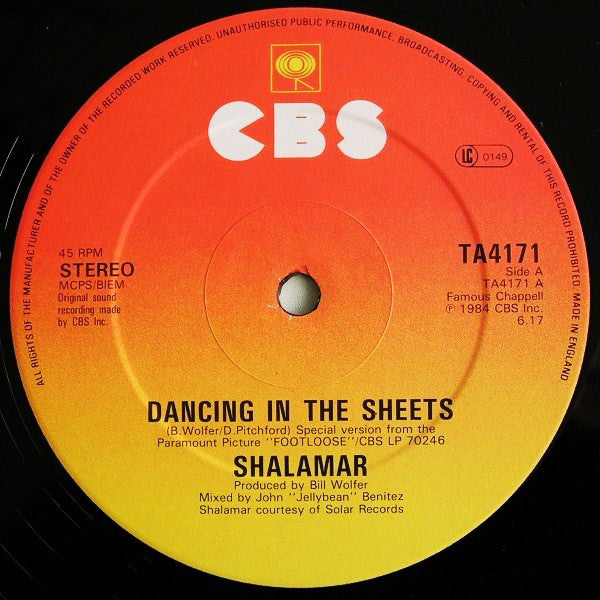 Shalamar : Dancing In The Sheets (12")