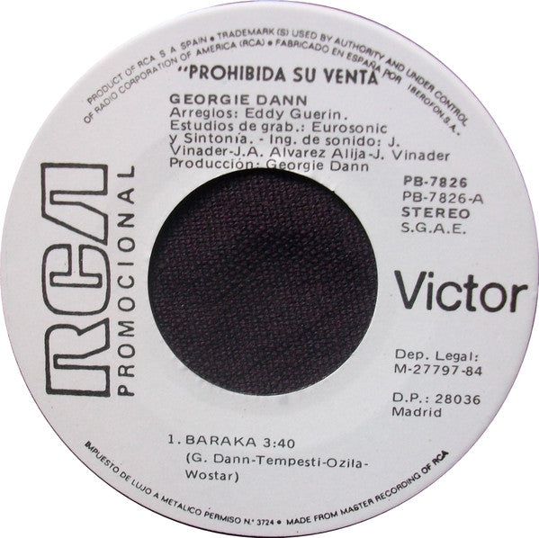 Georgie Dann : Baraka (7", Single, Promo)
