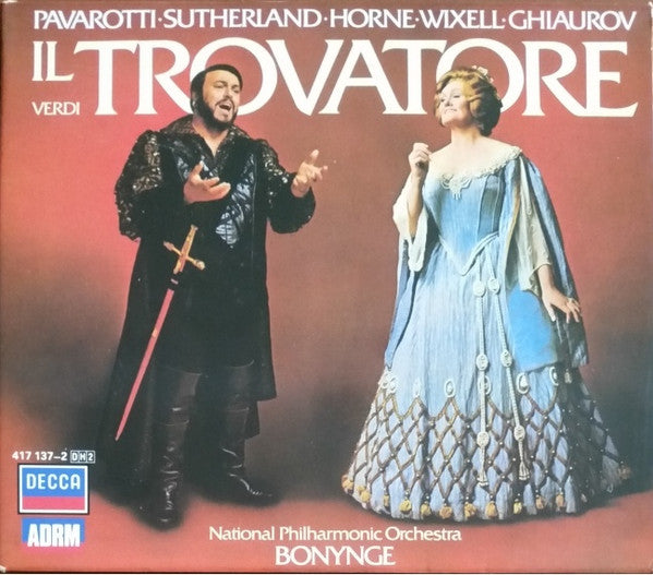 Giuseppe Verdi - Luciano Pavarotti, Joan Sutherland, Marilyn Horne, Ingvar Wixell, Nicolai Ghiaurov, National Philharmonic Orchestra, Richard Bonynge : Il Trovatore (2xCD, RE + Box, Sli)