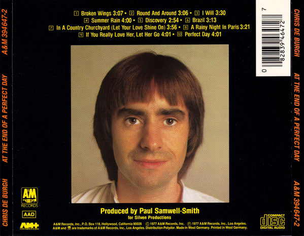 Chris de Burgh : At The End Of A Perfect Day (CD, Album, RE)