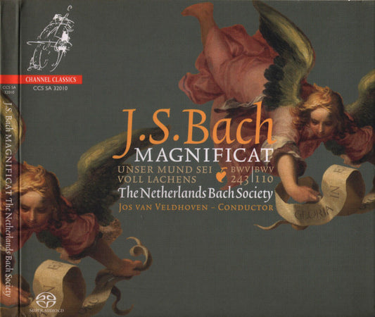 Johann Sebastian Bach, De Nederlandse Bachvereniging, Jos Van Veldhoven : Magnificat  BWV 243 | Unser Mund Sei Voll Lachens BWV 110 (SACD, Multichannel)