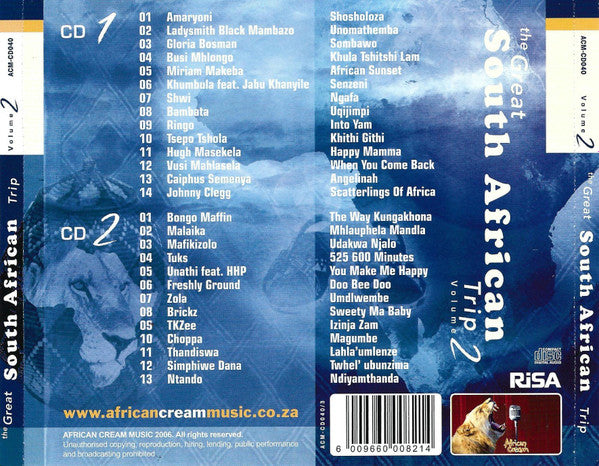 Various : The Great South African Trip Volume 2 (2xCD, Comp)