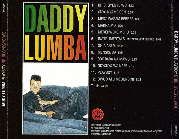Daddy Lumba : Playboy (Bribi Gyegye Wo) (CD, Album)