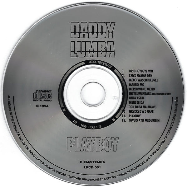 Daddy Lumba : Playboy (Bribi Gyegye Wo) (CD, Album)
