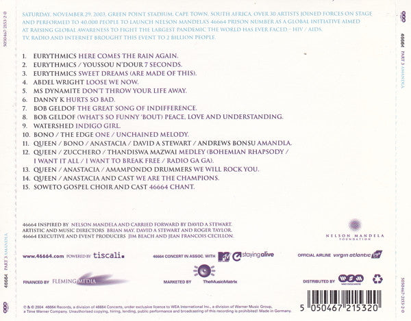 Various : 46664 (Part 3 Amandla) (CD, Album)