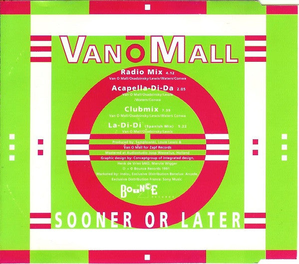 Vandy O'Mall : Sooner Or Later (CD, Maxi)
