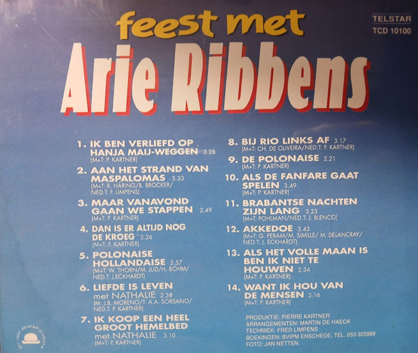 Arie Ribbens : Feest Met Arie Ribbens (CD, Comp)