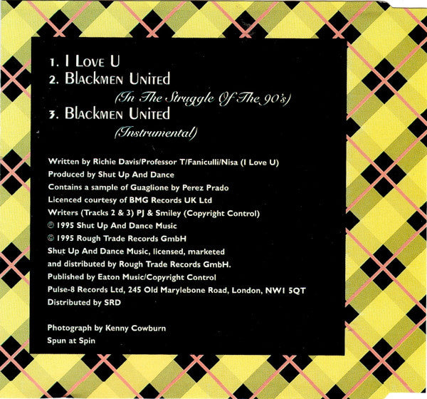 Shut Up & Dance Featuring Richie Davis & Professor T : I Love U (CD, Maxi)