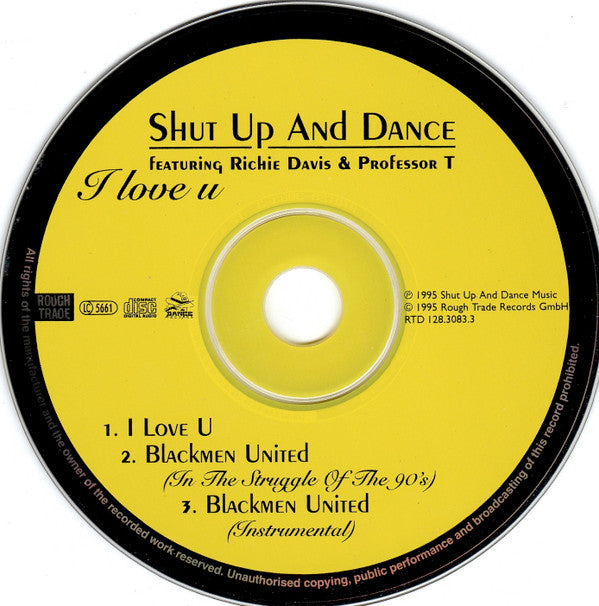 Shut Up & Dance Featuring Richie Davis & Professor T : I Love U (CD, Maxi)