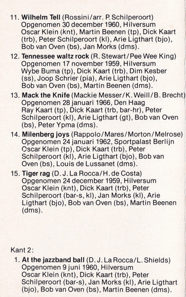 The Dutch Swing College Band : The Band's Best (Cass, Comp)