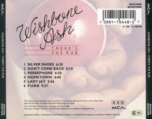 Wishbone Ash : There's The Rub (CD, Album, RE)