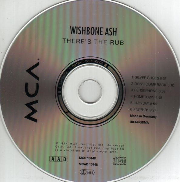 Wishbone Ash : There's The Rub (CD, Album, RE)