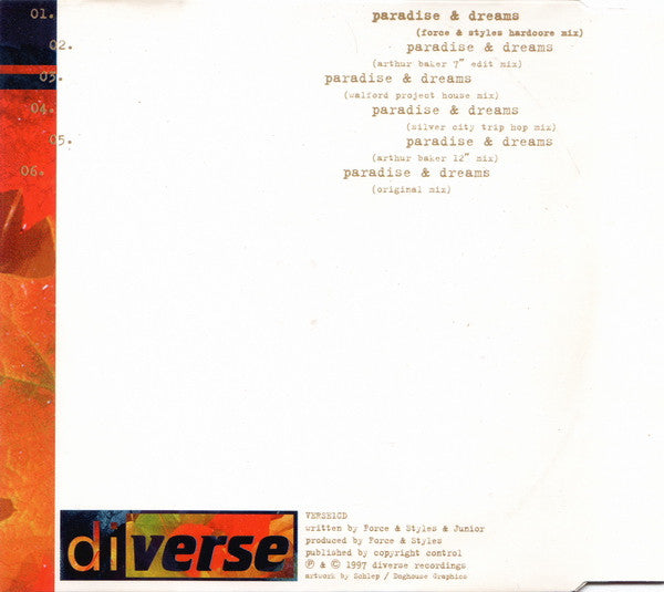 Force & Styles Featuring Junior : Paradise & Dreams (CD, Maxi)