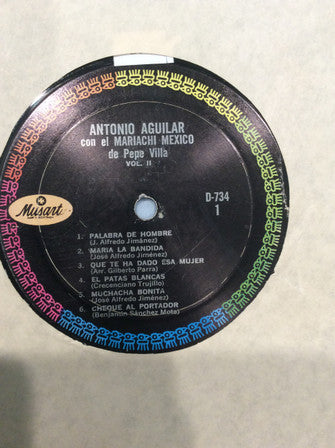 Antonio Aguilar Barraza, Mariachi México de Pepe Villa : Antonio Aguilar Vol. 2 (LP, Album)