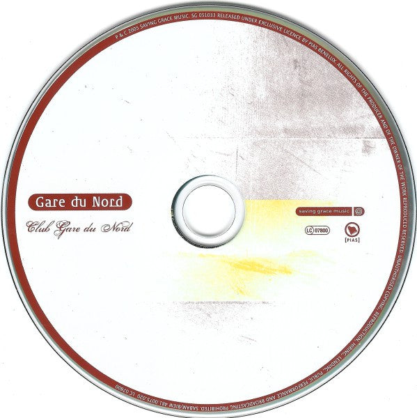 Gare Du Nord : Club Gare Du Nord (CD, Album)