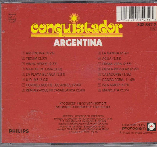 Conquistador : Argentina (CD, Comp)
