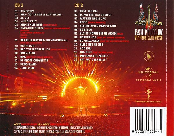 Paul de Leeuw : Symphonica In Rosso (2xCD, Album, Dou)