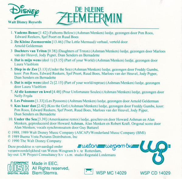 Various : De Kleine Zeemeermin (CD, Album)