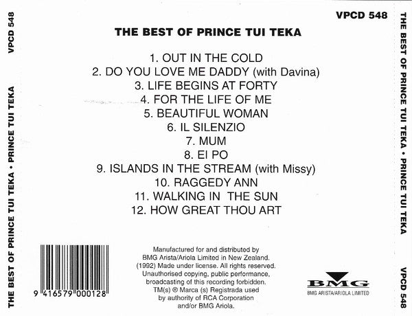 Prince Tui Teka : The Best Of (CD, Comp, RE)
