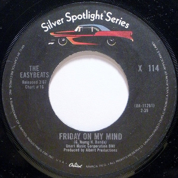 The Easybeats : Friday On My Mind / Gonna Have A Good Time (7", Mono, RE, Jac)