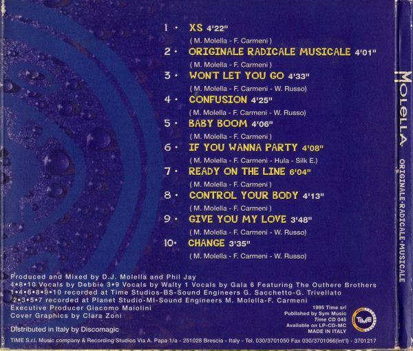 Molella : Originale+Radicale+Musicale (CD, Album, Dig)