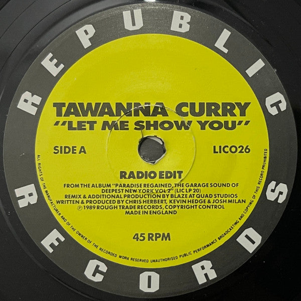 Tawanna Curry : Let Me Show You (7")
