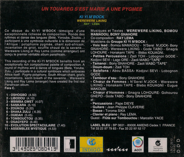 Ki-Yi M'bock, Werewere Liking, Ray Lema : Un Touareg S'est Marié A Une Pygmée (CD)