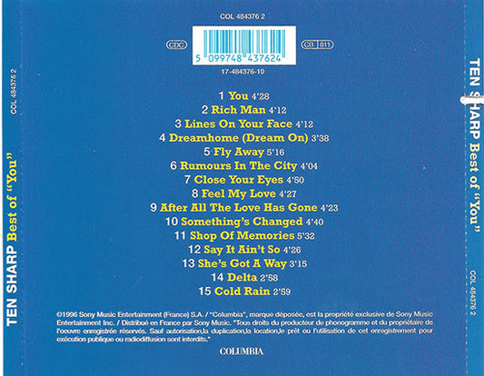 Ten Sharp : Best Of "You" (CD, Comp)