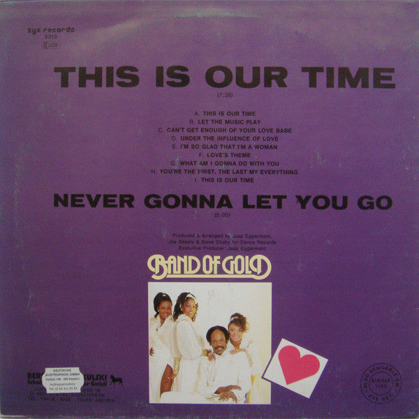 Band Of Gold : This Is Our Time (12", Maxi)
