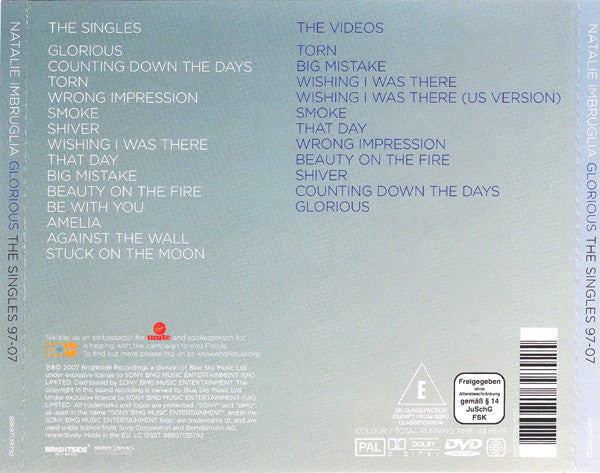 Natalie Imbruglia : Glorious (The Singles 97-07) (CD, Comp + DVD-V, PAL, Reg + Ltd)