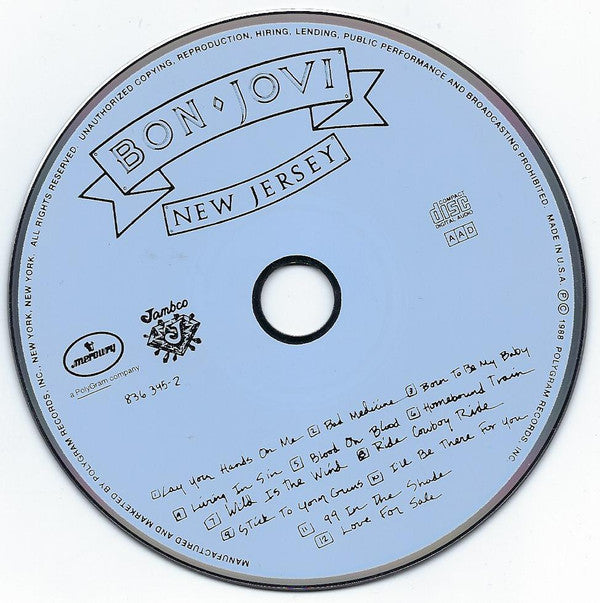 Bon Jovi : New Jersey (CD, Album)