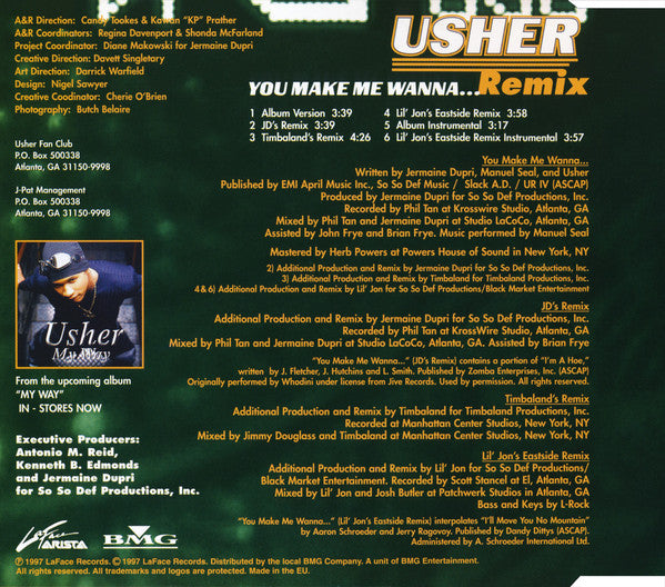 Usher : You Make Me Wanna... (Remix) (CD, Maxi)