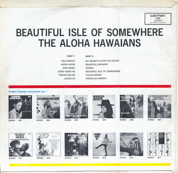 The Aloha Hawaiians : Beautiful Isle Of Somewhere (LP, Album)