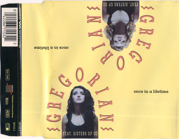 Gregorian (3) feat. Sisters Of Oz : Once In A Lifetime (CD, Maxi)