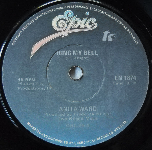 Anita Ward : Ring My Bell  (7", Single)