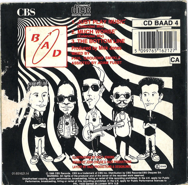 Big Audio Dynamite : Just Play Music! (CD, Single, PDO)