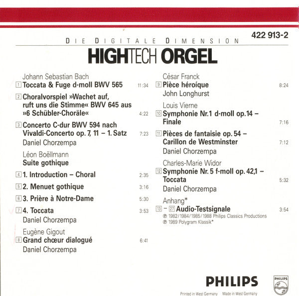 Various : Hightech Orgel (CD, Comp)