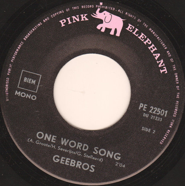 Gee Bros : Made In Hongkong (7", Single, Mono)