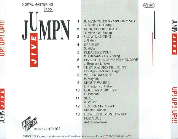 Jump'n Jive : Up! Up!! Up!!! (CD, Album)