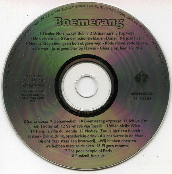 Boemerang : Boemerang (CD, Comp)
