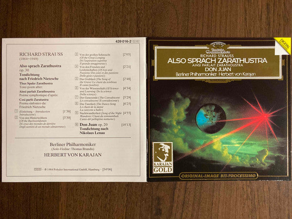 Richard Strauss, Berliner Philharmoniker, Herbert von Karajan : Also Sprach Zarathustra = Ainsi Parlait Zarathoustra • Don Juan (CD, Album, RE, RM, PMD)