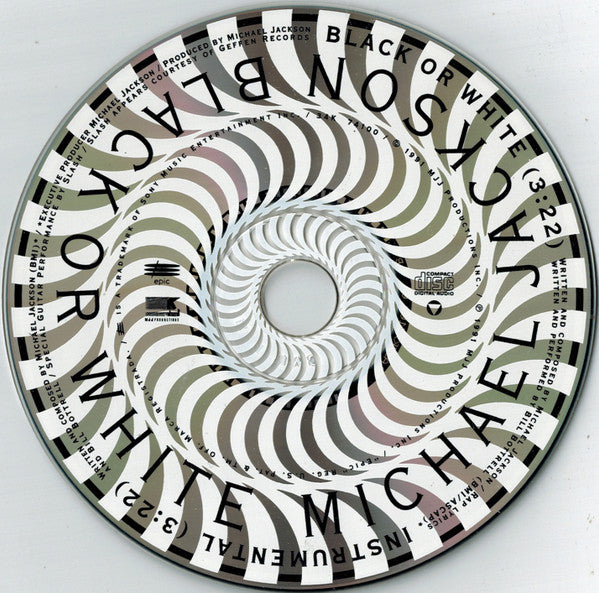 Michael Jackson : Black Or White (CD, Single)