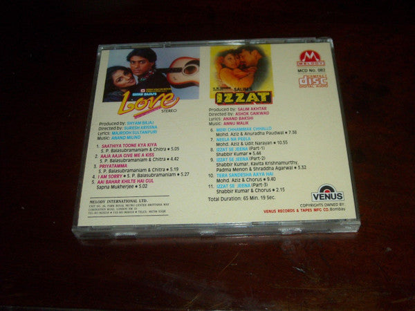 Anand Milind, Anu Malik, Majrooh Sultanpuri, Anand Bakshi : Love / Izzat (CD)